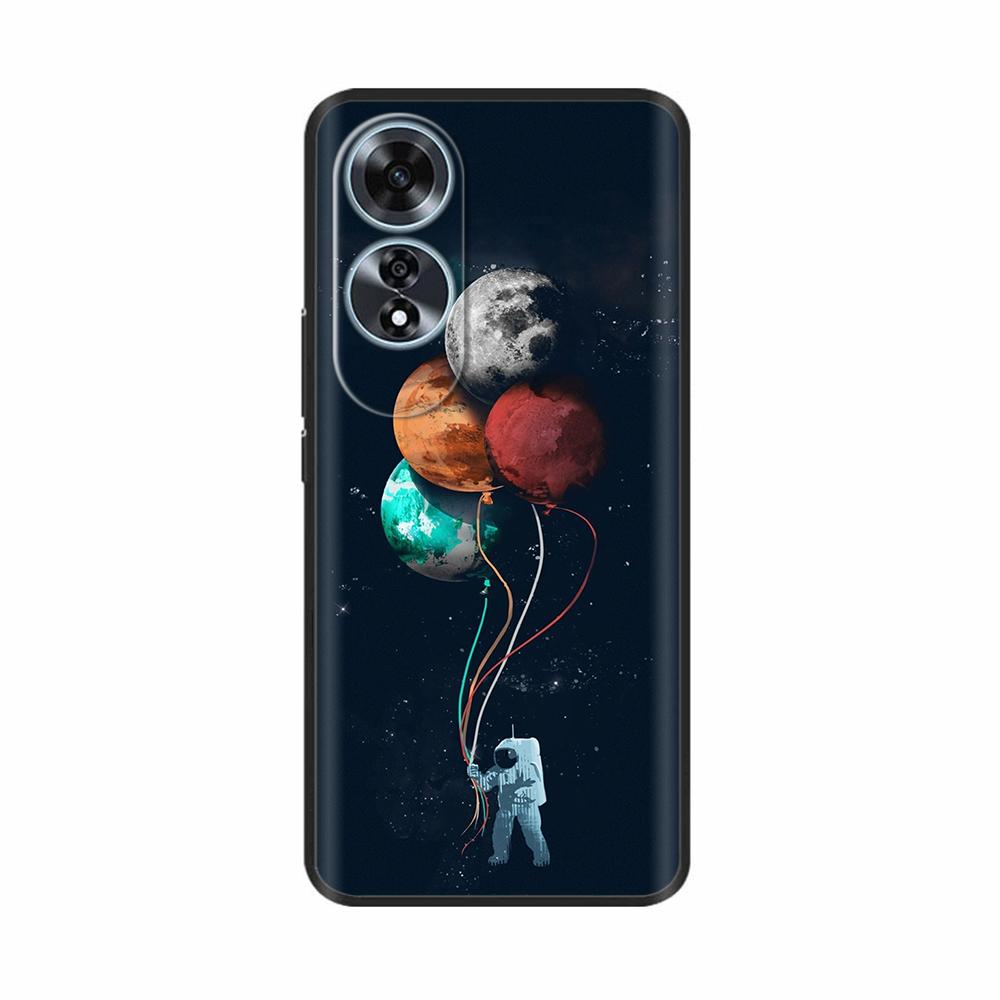 For Oppo A60 4G Case Love Heart Butterfly Soft Silicone Painted Back Cover For Oppo A60 OppoA60 4G Phone Shell Housing Fundas