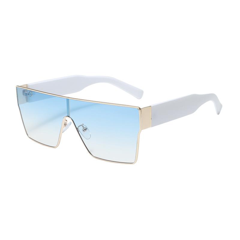 Sunglasses New European and American fashion UV protection men's driving women's high-end metal square sunglasses