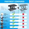 Scalebeard Under Desk Foot Rest At Work Height Adjustable Infinite Angle Ergonomic Foldable Footrest for Office Gaming