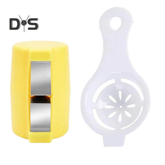 

2 шт. Инструмент для вскрытия скорлупы яиц, яичный нож, нержавеющая сталь, портативный инструмент для вскрытия яиц, ручной сепаратор для приготовления яиц жёлтый