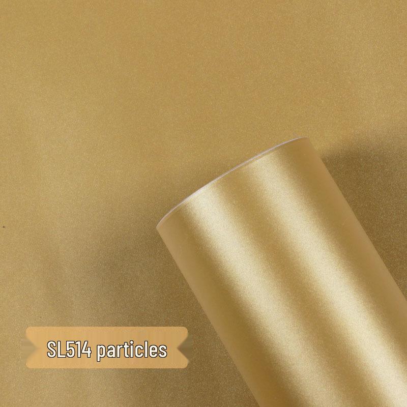 Gold & Silver Brushed Metal Stainless Steel Adhesive Film for Refrigerator, Elevator, and Interior Decor