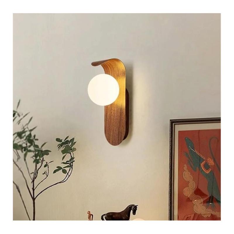 Modern Minimalist Wall Light With Led And Pvc Shade For Home Use