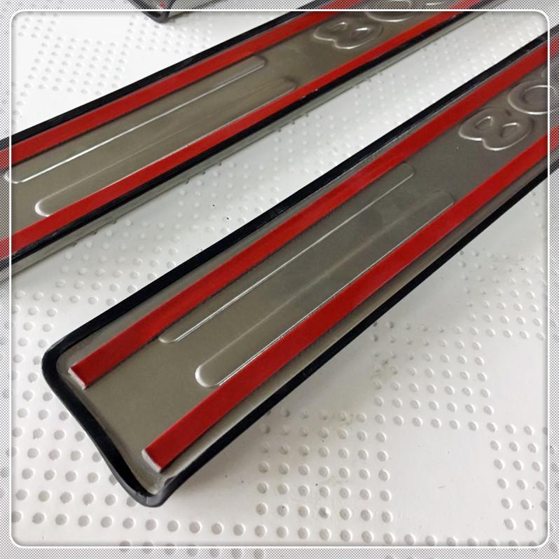For Peugeot 3008 GT 2016-2022 Stainless Door Sill Scuff Plate Pedal Entry Guard Protector Cover Car Accessories