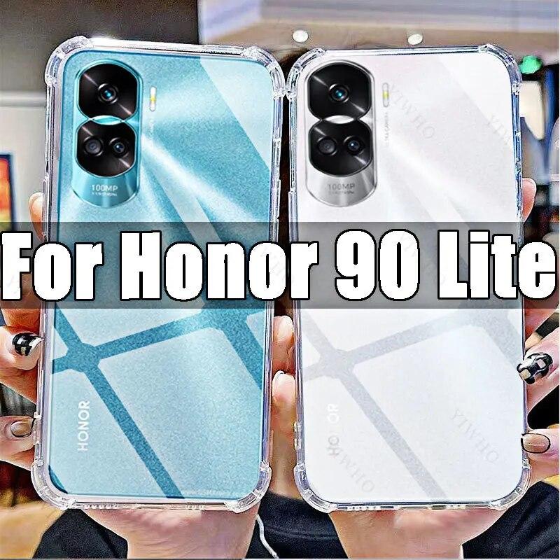 

Для Huawei Honor 90 Lite Прозрачный чехол для Honor 90Lite 6,7 CRT-NX1 противоударный прозрачный мягкий чехол для телефона с защитой от отпечатков пальцев
