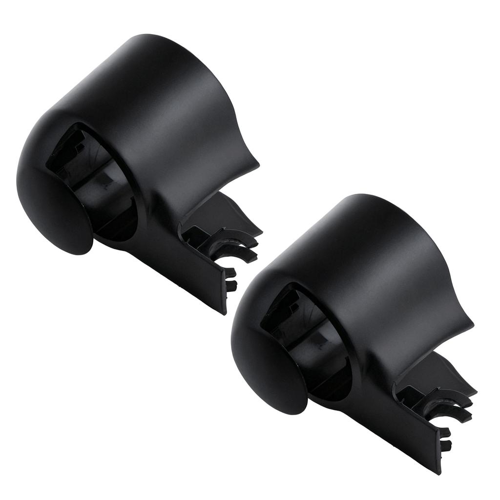Pack of 2 Replacement Nut Covers Guards Cap for Rear Wiper Arms Plastic Material User Friendly Installation 6Q6955435D