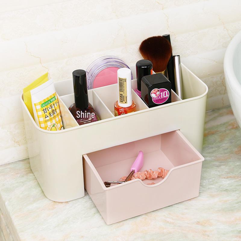 Large Plastic Desktop Drawer Organizer for Cosmetics & Jewelry