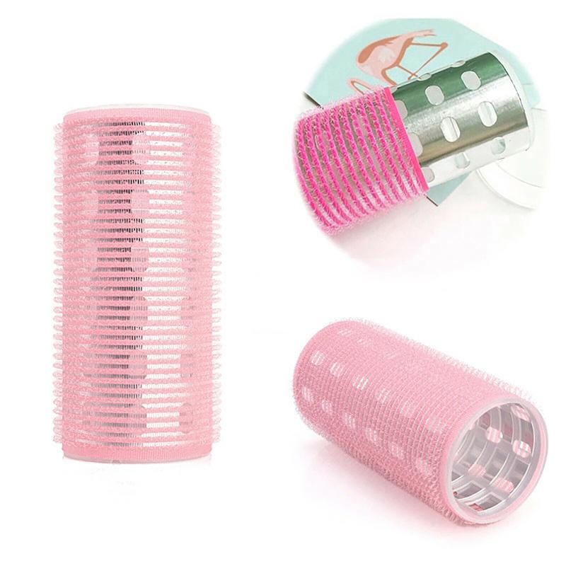Set da 8 Pezzi di Bigodini Neri Grigio con Nucleo in Alluminio Extra Large, Multiple Misure, Velcro, Jumboo, per Frangia ad Aria, Magic Sleep Curl Bar 60mm