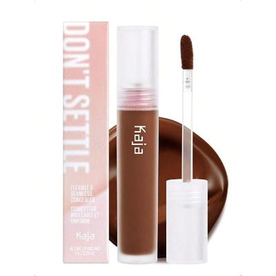 Kaja Don't Settle Korektor 11 Cocoa Macaroon 6.8ml, Pełne krycie, Długotrwały, Odporny na zbieranie się w załamaniach, Lekka formuła, Wegański, Nietestowany na zwierzętach