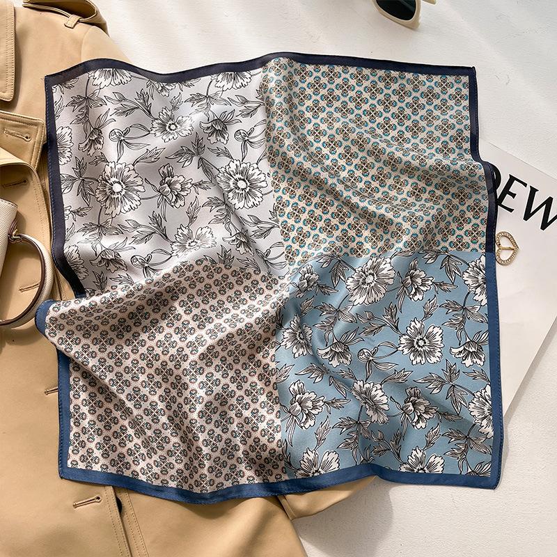 Luxury Brand 100% Real Silk Scarf Women Square Neck Tie Shawls Wraps for Ladies Foulard Scarves Pashmina Female Hijab Bandana