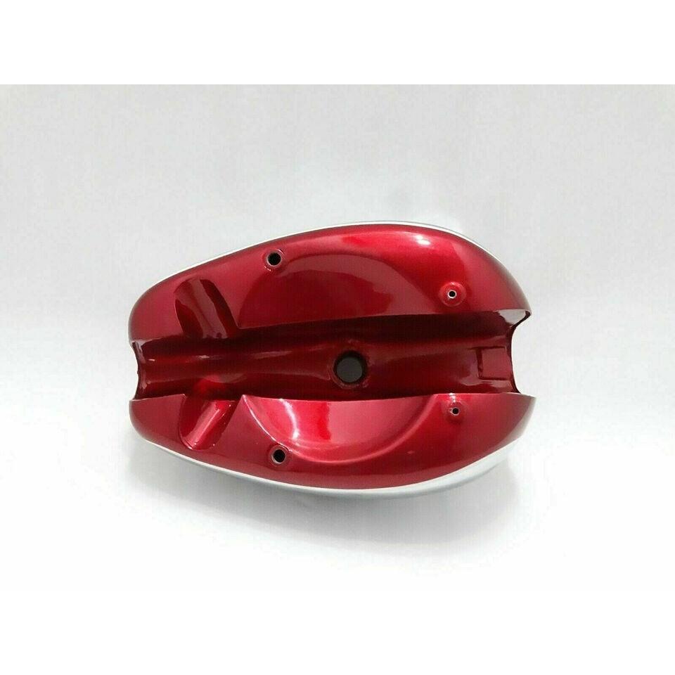BSA A65 Thunderbolt 4 Gallon Chrome & Cherry Paint Fuel Tank (Dual Carb)|Fit For