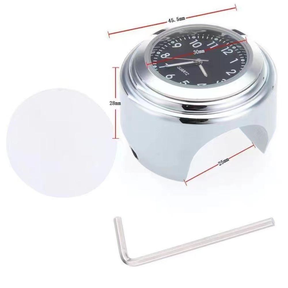 Waterproof Motorcycle Bike Clock Shockproof Handlebar Clock Motorcycle Accessories Quartz Watch
