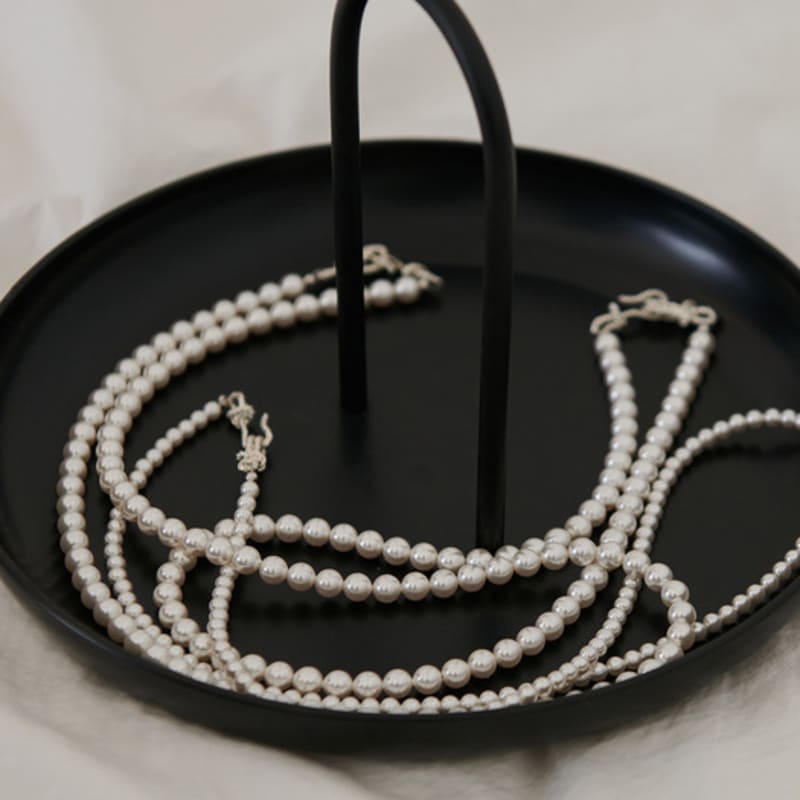 Cotoit Knutpunkt Pärlhalsband Kort(6 mm)