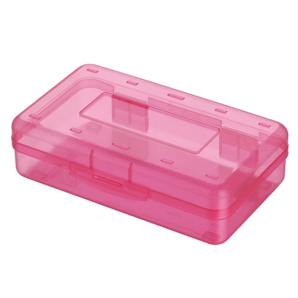 Kids Pencil Box Professional Art Student School Classroom Portable Plastic Pencil Case with Snap