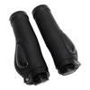Leather Bike Handle Grips Bilateral Lock Shock Absorption Black for Mountain Road Bike Accessories