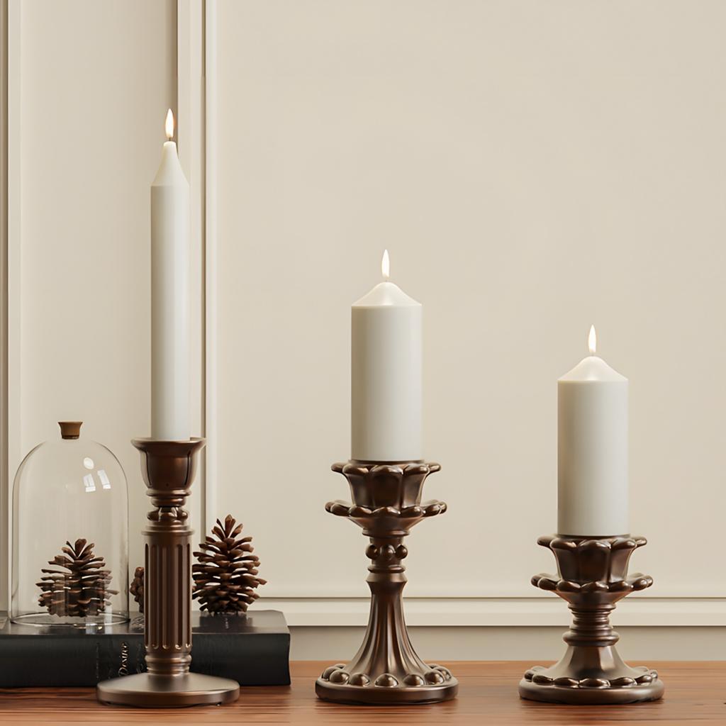 DIY Drip Mold European Retro Candle Holder Base Silicone Mold Aroma Candle Candlestick Silicone Mold Festival Home Decoration