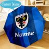Custom Name Umbrella Wimbledon Football Crest Umbrella 8-Frame for Travel, Camping, Casual Lightweight Portable, Essential for Family Gifts