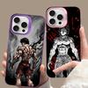 Cool B-Baki HanmaS Phone Case Color Silver Shell For lPhone 17 16 16e 15 14 13 12 11 Pro Max Plus