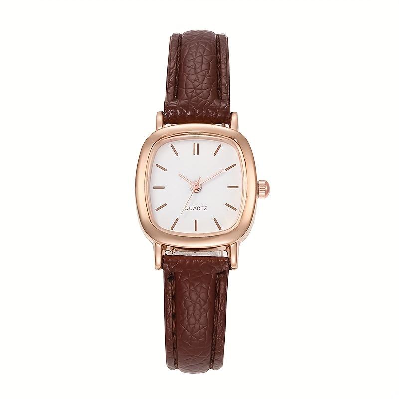 Stylish Ladies' Pu Leather Quartz Watch - Fashionable Alloy Pointer Clock with Precise Timekeeping - Ideal Gift for Women
