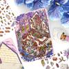 3D Little Corner Van Gogh Studio Landscape Sticker DIY  Pocket Cabin  Scene Halloween Children's Toys Gifts