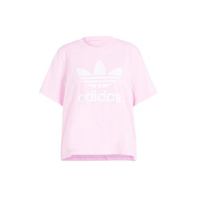 Originals Adicolor Trefoil Boxy Tričko S Potlačou Logo Písmena Dámske Vrchné Oblečenie Ružová IN2492
