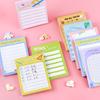 Office School Supplies Creative List Sticky Notes Cute Girly Heart Memo Pads Cartoons Tearable and Pastable Kawai Stationery