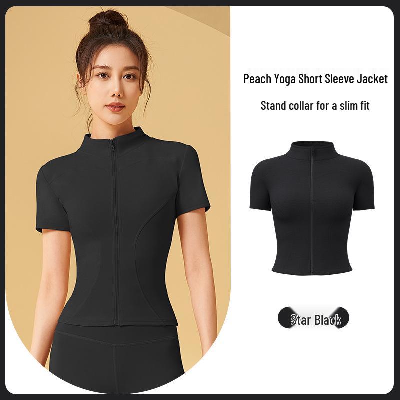 

Зал Цзюйи Летний спортивный топ с воротником-стойкой для защиты от солнца Double Extra Large