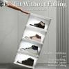 Clear View LED Illuminated Shoe Storage Dustproof Design For Displaying Shoe Collections Domestic Setting