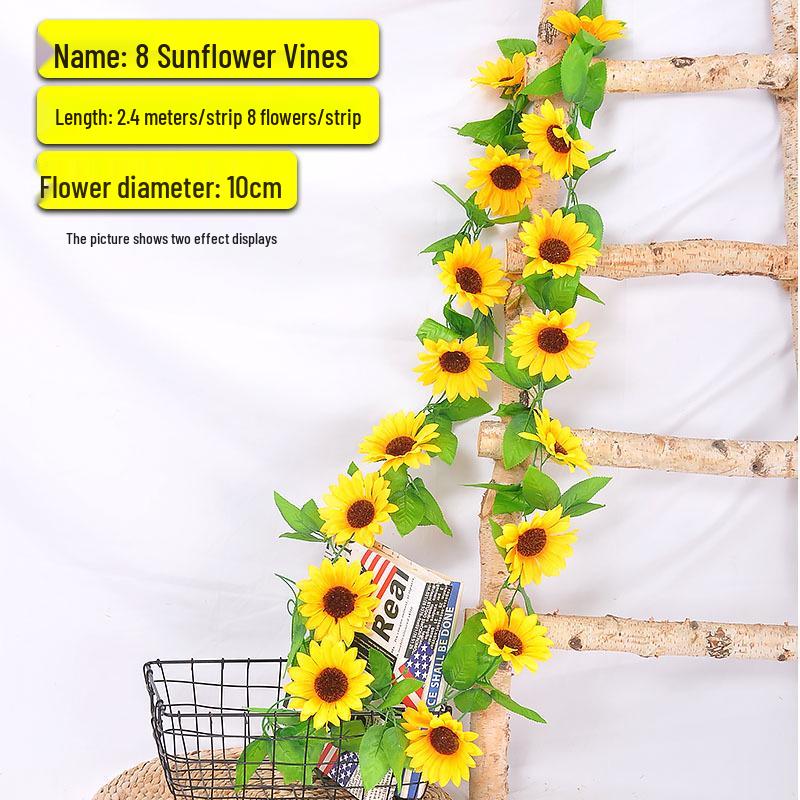 Artificial Chrysanthemum Vines for Cemetery and Memorial Decor - Silk and Plastic Hanging Floral Decoration