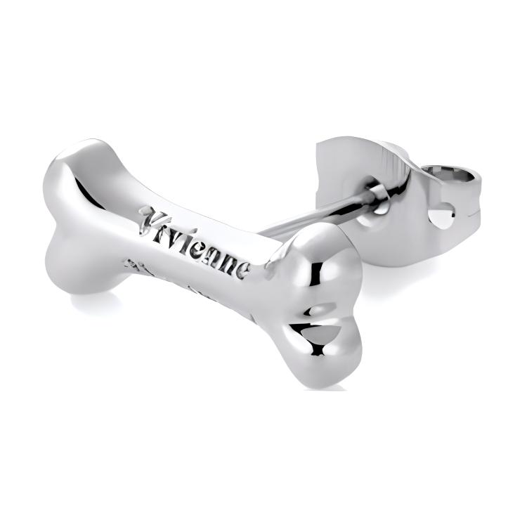 

Vivienne Westwood Otho Bone Single Brass Earring Men earrings Silver 62010050 Box