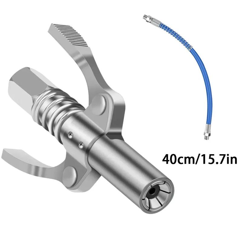 10000 PSI Grease Gun Coupler NPTI/8Quick Release Grease Oil Pump Tip Tool Car Syringe Lubricant Tip Repair Accessories