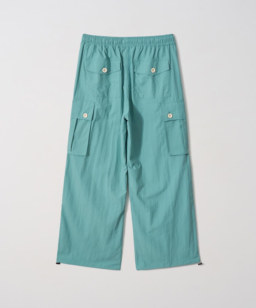 Gameoncheupaeb 8 Buttons Parachute Nylon Pants (Mint)