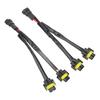 2 stk H11 H8 H9 Forlengelseskabelsett Mann til Kvinne 2-veis Hovedlyssplitter Kabelsett for Lastebil Pickup LED-kabel