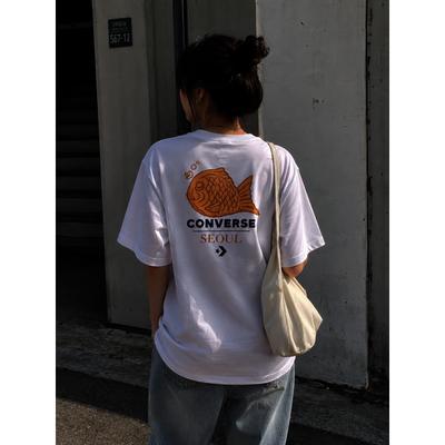 Converse Seoul CiTy Graphic T shirT whiTe Mch647 001