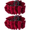 New Year Starry Velvet Cloud Bubble Hair Clip for Women Multi-Layer Bow Shark Clip Hair Accessory