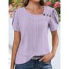JPNTKY Women's Fashion Casual Short Sleeve Blouses & Shirts