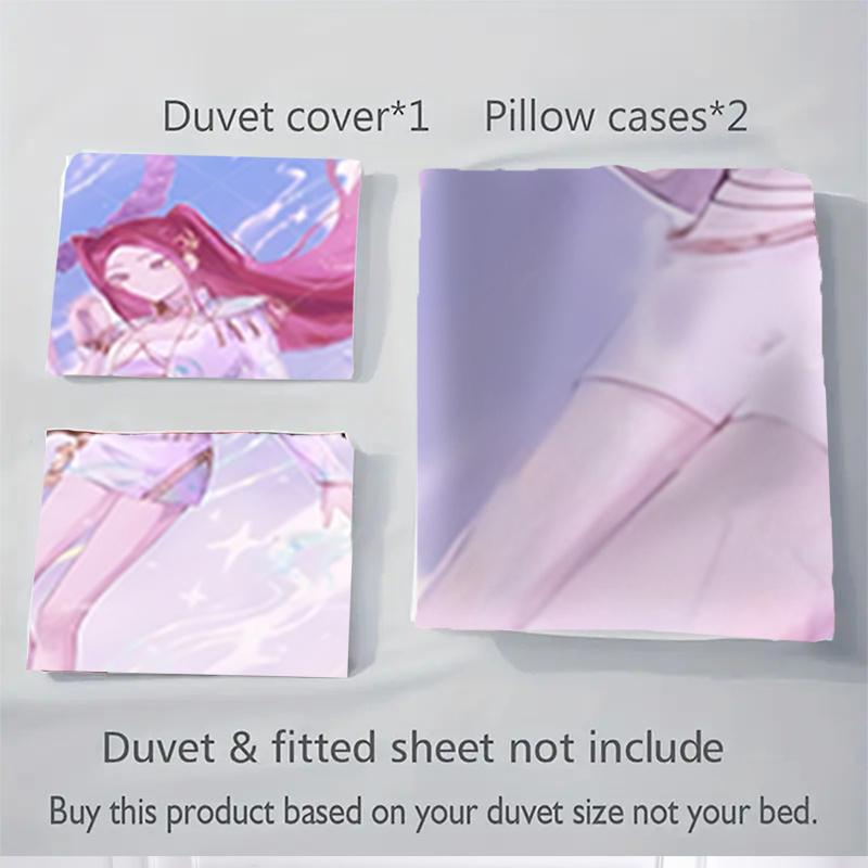 3pcs K-pop Girls Home Bedding Set-Universal Three-Piece Suit for Bedroom, Guest Room, Living Room, Hotel Decorations, Festive Gift, Suitable