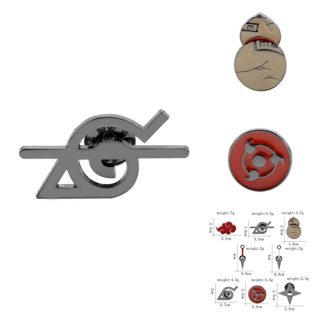 Naruto Hokage Symbool Speld Met Gegalvaniseerde Afwerking Voor Toer Souvenirs