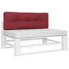 Pallet Cushion Wine Red 120 X 40 X 12 Cm Fabric