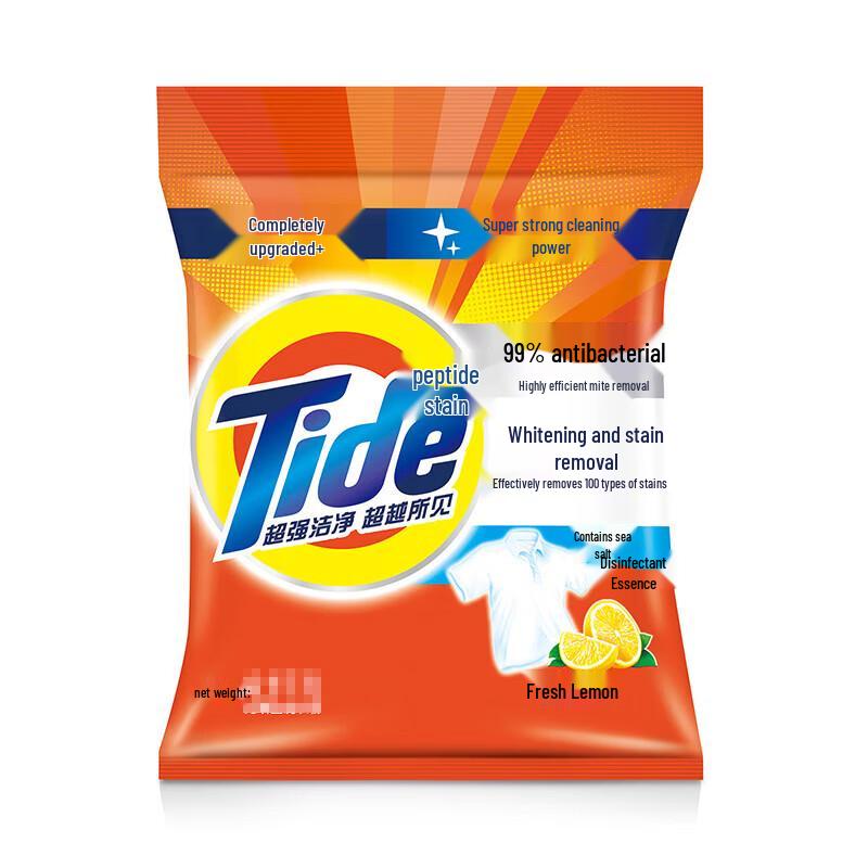 Tide Portable Lemon Scent Washing Powder with Tissue Packs