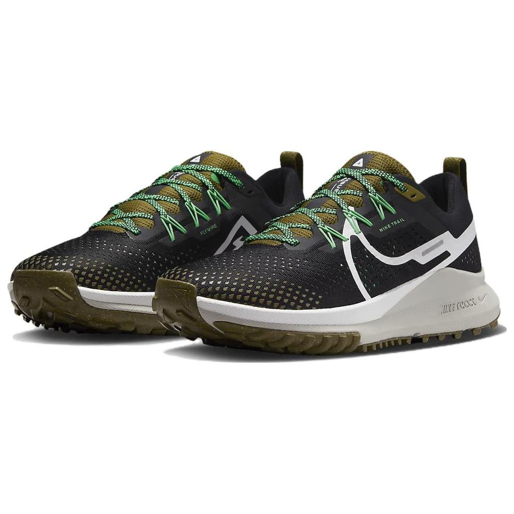 Nike React Pegasus Trail 4 Black Olive Flak Men Sneakers Spring-Green White DJ6158-006