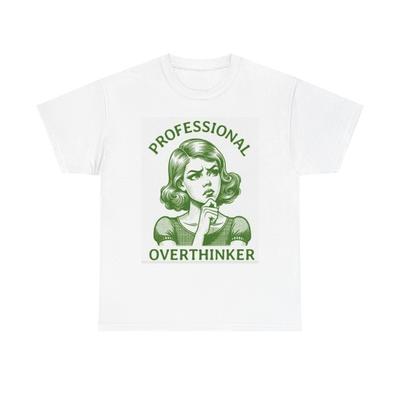Professional Overthinker Graphic T Shirt Women's Cotton Tee BRAND NEW