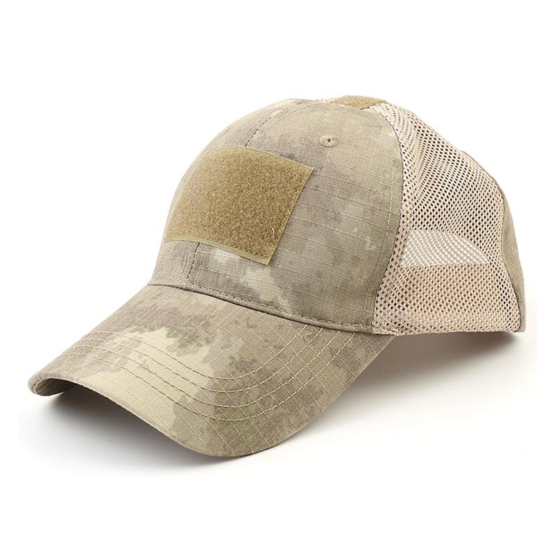 Tactical Army Hat Outdoor Sport Snapback Stripe Military Hats Camouflage Hat Simplicity Army Camo Hunting Mesh Cap
