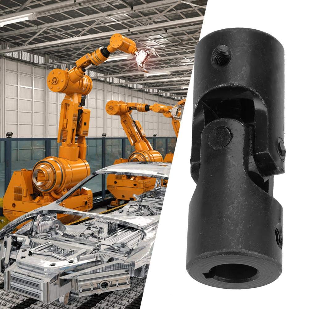 

Муфта вала DIY Рулевое управление Вращающийся Универсальный шарнир Муфта двигателя Соединитель Черный 15x32x85мм