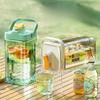 Cold Water Jug with Faucet Plastic Drink Dispenser for Fridge Cold Kettle Household Large Capacity Drink Juice Tea Drink Bucket