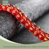 Five Elements Six-Syllable Mantra Colorful Hot Stamped Round Crystal Beads for DIY Jewelry.