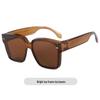 TR Polarized Prescription Sunglasses: Square Frame, UV Protection, Fashionable Driving & Outdoor Glasses.