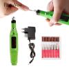 Green Electric Manicure Apparatus Pedicure Milling Cutters Nail Cuticle Acrylic Gel Remover Machine
