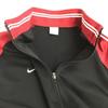 Made in Japan TEAM NIKE Jersey Jacket Men XL Black Red Zip Up Blouson Outer Jumper cBH674(USED)