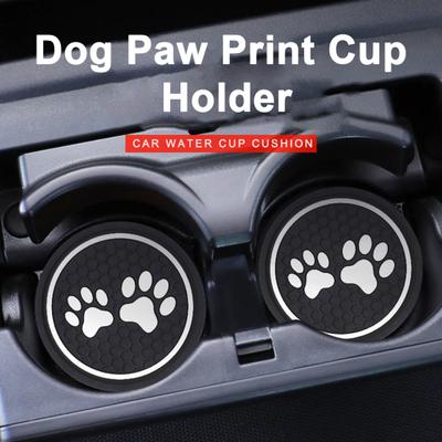 Auto runder Wasseruntersetzer Hundeflasche Silikondruck Pfotenbecherhalter Rutschfester hörfester Silikonbecher
