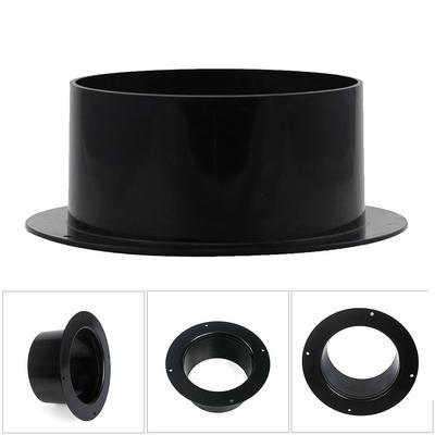 140/160/180mm ABS Straight Pipe Flange Ventilation Ducting Exhaust Pipe Connectors  Wall Mounted Air Pipe Connector